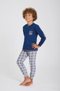 BOY'S PAJAMA M/L EP4073 Tellini S.r.l. Wholesale Clothing